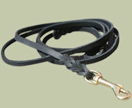 Leather Puppy Leash-3/8 inch leash for Dalmatian