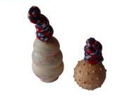Multi-colored cotton blend bones.